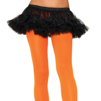 Leg Avenue Orange Opaque Nylon Tights